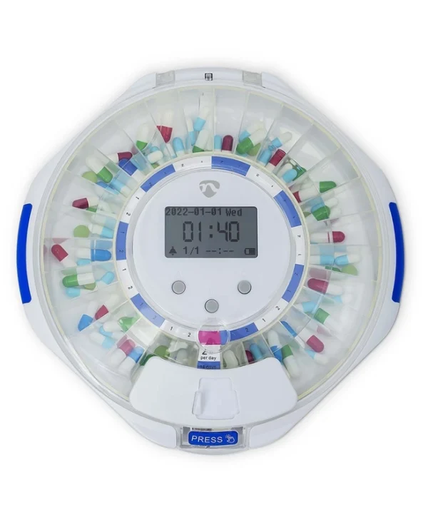 Nedis Wi-fi Pill Dispenser 28 Compartments Lcd Screen White WIFIPD10WT