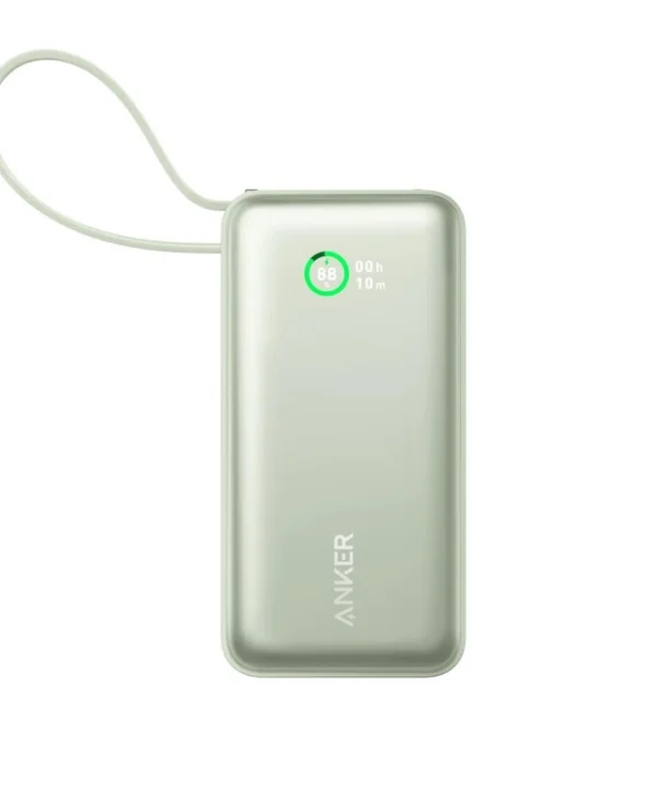 Anker Nano 545 Power Bank 10000mAh 30W με Θύρα USB-A και Θύρα USB-C Power Delivery Πράσινο A1259G61