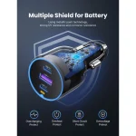 Ugreen EC703 Φορτιστής Αυτοκινήτου 75W 3.25A με Θύρες: 1xUSB 2xType-C Μαύρο Χρώμα 35024 - Image 4