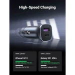 Ugreen CD130 Φορτιστής Αυτοκινήτου 30W 3A Γρήγορης Φόρτισης με Θύρες: 2xUSB Γκρι Χρώμα 40858 - Image 2