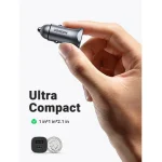Ugreen CD130 Φορτιστής Αυτοκινήτου 30W 3A Γρήγορης Φόρτισης με Θύρες: 2xUSB Γκρι Χρώμα 40858 - Image 4
