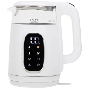 Adler Βραστήρας 1.7lt 1850W Λευκός AD 1305ws