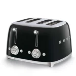 Smeg Φρυγανιέρα 4 Θέσεων 2000W Μαύρη TSF03BLEU