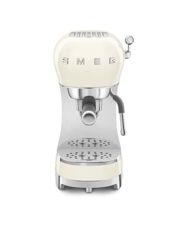 Smeg Μηχανή Espresso 1350W Πίεσης 15bar Cream ECF02CRUK 95349