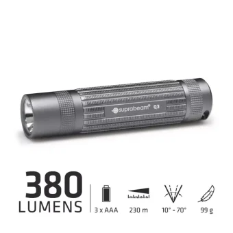 Suprabeam Q3 Flashlight 380lms Black 503.1111