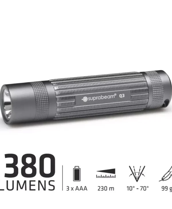 Suprabeam Q3 Flashlight 380lms Black 503.1111