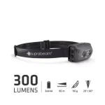 Suprabeam Φακός Κεφαλής LED με Μέγιστη Φωτεινότητα 300lm 602.1011
