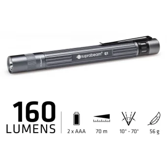 Suprabeam Φακός LED με Μέγιστη Φωτεινότητα 160lm O5704049908208