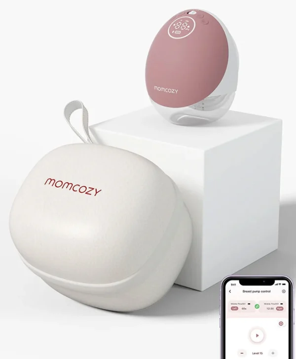 Momcozy Ηλεκτρικό Μονό Θήλαστρο Κόκκινο BP238-NR70BA-A