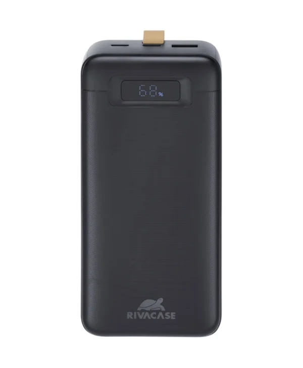 Rivacase VA1083 Power Bank 30000mAh 65W με Θύρα USB-A και Θύρα USB-C Μαύρο