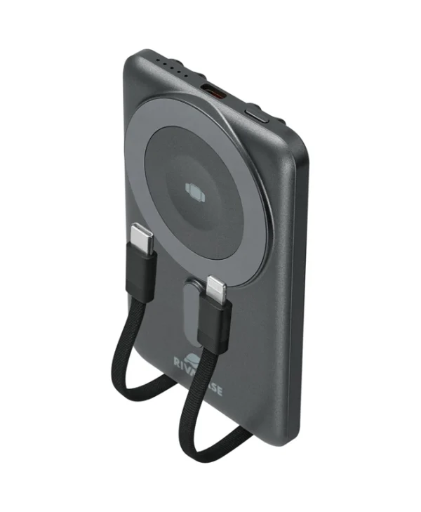 Rivacase VA2607 MagSafe Power Bank 5000mAh 22.5W με Θύρα USB-C Μαύρο