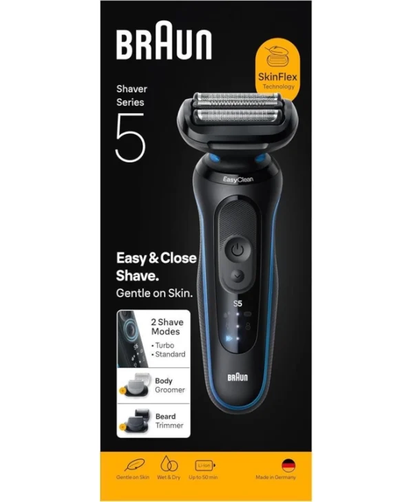 Braun 5 Wet&dry 3 RASCPBRU0029 Ξυριστική Μηχανή Προσώπου Επαναφορτιζόμενη 8700216645249