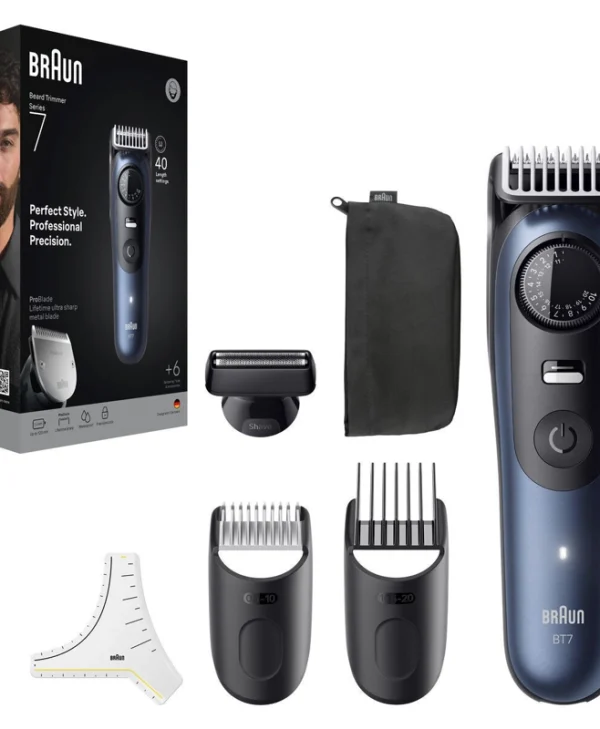 Braun Series 7 Επαναφορτιζόμενη Κουρευτική Μηχανή Μπλε BT7520 7500435244909