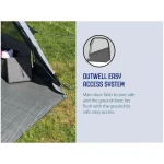 Outwell Earth 4 Plus Σκηνή Camping Τούνελ Πράσινη 4 Εποχών για 4 Άτομα 44647022 - Image 15