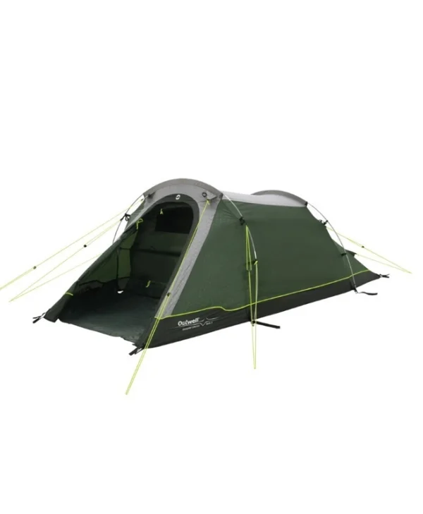 Outwell Earth 2 Σκηνή Camping Τούνελ Ορειβασίας Πράσινη 4 Εποχών για 2 Άτομα Αδιάβροχη 3000mm 150x310x110εκ. 111483