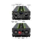 Qoltec Inverter Αυτοκινήτου Καθαρού Ημιτόνου 3000W για Μετατροπή 12V DC σε 230V AC με 1xUSB 51923 - Image 5