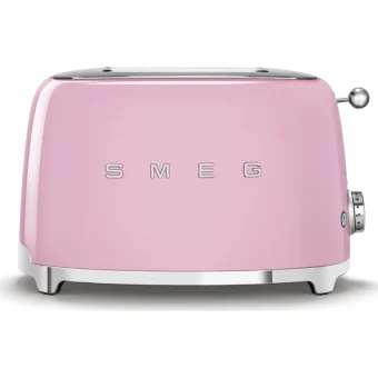 Smeg Φρυγανιέρα 2 Θέσεων 950W Ροζ TSF01PKEU
