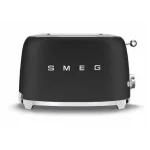 Smeg Φρυγανιέρα 2 Θέσεων 950W Μαύρη TSF01BLMEU