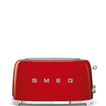 Smeg Φρυγανιέρα 2 Θέσεων 1500W Κόκκινη TSF02RDEU