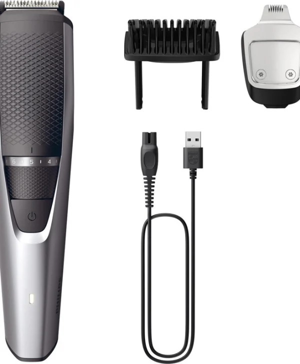 Philips Series 3000 Σετ Επαναφορτιζόμενης Κουρευτικής Μηχανής Ασημί BT3239/15
