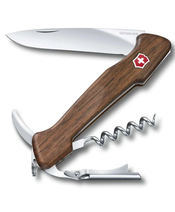 Wine Master Wood Ελβετικός Σουγιάς 130 Mm 6 Λειτουργίες Ξύλινο Σώμα Σκούρο 6064954