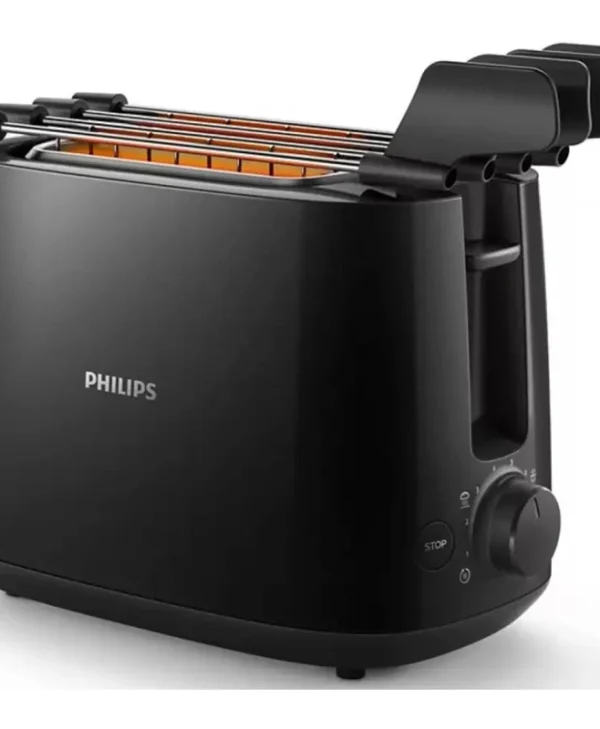Philips Φρυγανιέρα 2 Θέσεων 650W Μαύρη HD2583/90