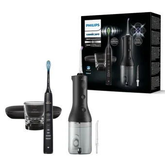 Philips Sonicare DiamondClean 9000 Ηλεκτρική Οδοντόβουρτσα Μαύρη HX3886/43