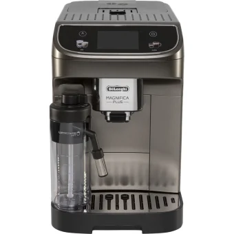 De'Longhi Magnifica Plus Αυτόματη Μηχανή Espresso 1450W Πίεσης 15bar για Cappuccino με Μύλο Άλεσης Γκρι ECAM320.70.TB