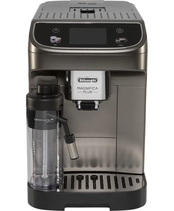 De'Longhi Magnifica Plus Αυτόματη Μηχανή Espresso 1450W Πίεσης 15bar για Cappuccino με Μύλο Άλεσης Γκρι ECAM320.70.TB