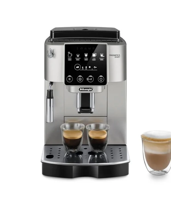 De'Longhi Magnifica Start Αυτόματη Μηχανή Espresso 1450W Πίεσης 15bar με Μύλο Άλεσης Ασημί ECAM220.30.SB