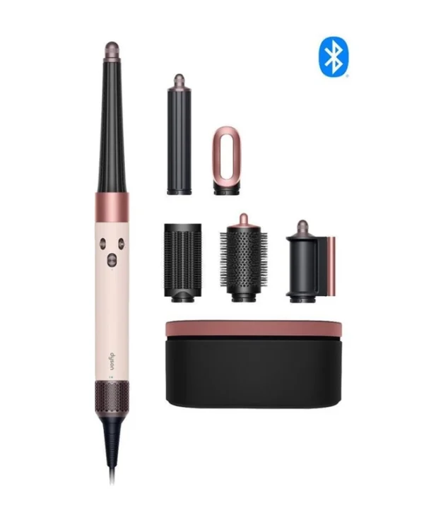 Dyson HS08 Airwrap i.d. Straight + Wavy Ηλεκτρική Βούρτσα με Αέρα & Περιστρεφόμενη Κεφαλή για Ίσιωμα και Μπούκλες 1300W Ceramic Pink/Rose Gold 601848-01