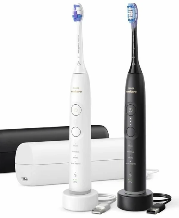 Philips Sonicare DiamondClean 9000 Ηλεκτρική Οδοντόβουρτσα με Αισθητήρα Πίεσης και Θήκη Ταξιδίου Μαύρη HX7429-02