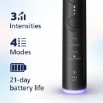 Philips Sonicare DiamondClean 9000 Ηλεκτρική Οδοντόβουρτσα με Αισθητήρα Πίεσης και Θήκη Ταξιδίου Μαύρη HX7429-02 - Image 4
