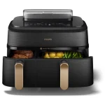 Philips Air Fryer με Διπλό Αποσπώμενο Κάδο 9lt Μαύρο NA552/00 - Image 3