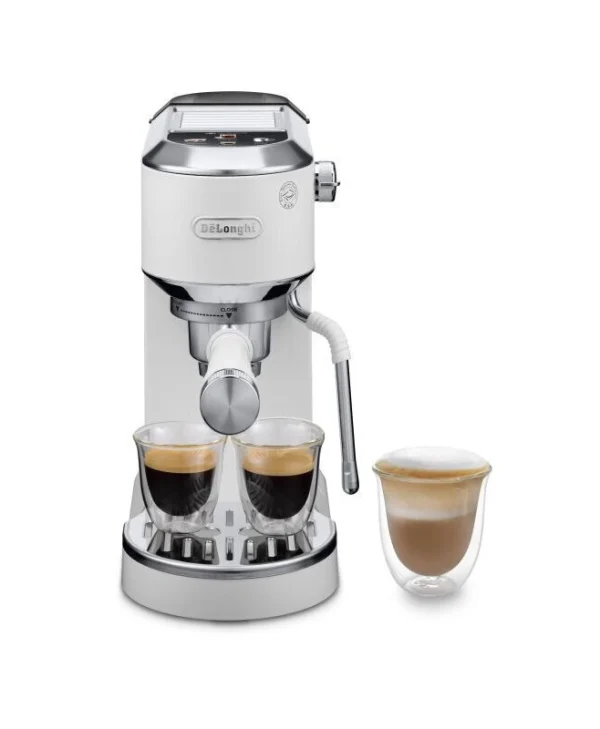 De'Longhi Dedica Duo Μηχανή Espresso 1450W Πίεσης 15bar Λευκή EC890.WI