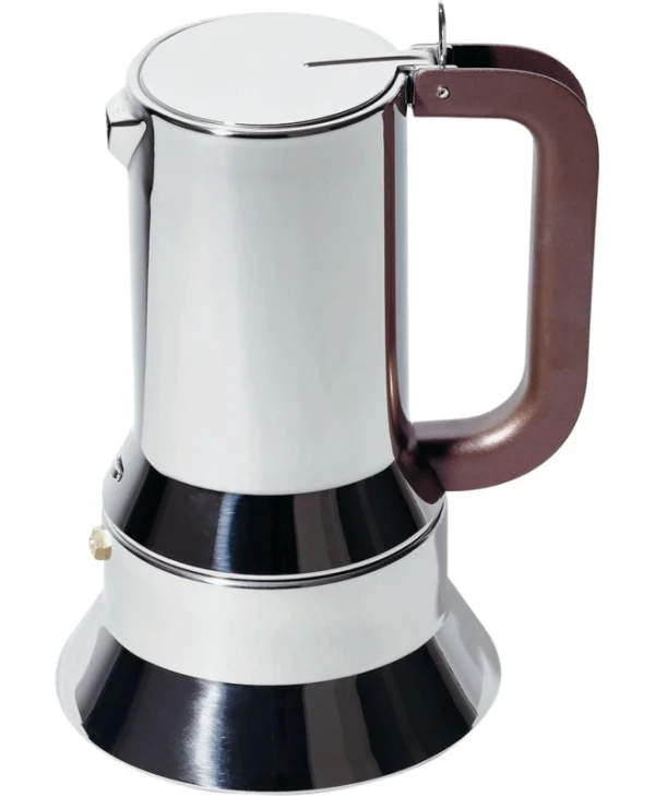 Alessi Μπρίκι Espresso 6cups Inox Καφέ 9090/1
