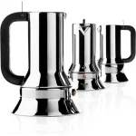 Alessi Μπρίκι Espresso 6cups Inox Καφέ 9090/1 - Image 5