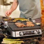 Braun MultiGrill 9 Pro Επιτραπέζια Ηλεκτρική Ψησταριά Αυλακωτής Πλάκας 2200W με Καπάκι και Ρυθμιζόμενο Θερμοστάτη 37x23εκ. CG9167 - Image 4