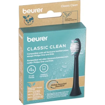Beurer Classic Clean Ανταλλακτικές Κεφαλές για Ηλεκτρική Οδοντόβουρτσα 10521 4τμχ