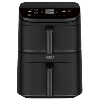 Cosori Turbo Tower Air Fryer με Διπλό Αποσπώμενο Κάδο 10.8lt Μαύρο CAF-DC121-ADER