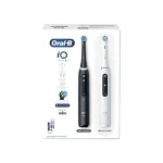 Oral-B IO Series 5 Ηλεκτρική Οδοντόβουρτσα με Αισθητήρα Πίεσης και Θήκη Ταξιδίου Black & White Διπλή Συσκευασία 415121