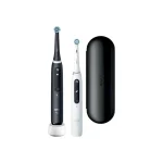 Oral-B IO Series 5 Ηλεκτρική Οδοντόβουρτσα με Αισθητήρα Πίεσης και Θήκη Ταξιδίου Black & White Διπλή Συσκευασία 415121 - Image 2