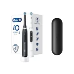 Oral-B IO Series 5 Ηλεκτρική Οδοντόβουρτσα με Αισθητήρα Πίεσης και Θήκη Ταξιδίου Black & White Διπλή Συσκευασία 415121 - Image 4