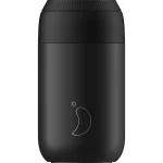 Chilly's Series 2 Ποτήρι Θερμός Ανοξείδωτο BPA Free 340ml Μαύρο 22120