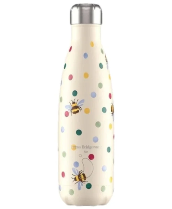 Chilly's Emma Bridgewater Μπουκάλι Θερμός Ανοξείδωτο BPA Free 500ml Polka Dot & Bees 22539