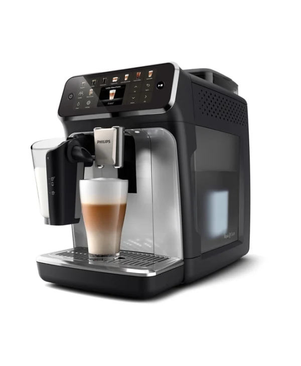 Philips Lattego Αυτόματη Μηχανή Espresso 1500W Πίεσης 15bar για Cappuccino με Μύλο Άλεσης Ασημί EP5546/70