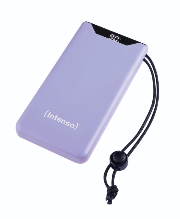 Intenso F10000 Power Bank 10000mAh 20W με Θύρα USB-A και Θύρα USB-C Quick Charge 3.0 Lila 7332033