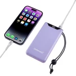 Intenso F10000 Power Bank 10000mAh 20W με Θύρα USB-A και Θύρα USB-C Quick Charge 3.0 Lila 7332033 - Image 4