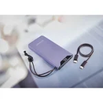 Intenso F10000 Power Bank 10000mAh 20W με Θύρα USB-A και Θύρα USB-C Quick Charge 3.0 Lila 7332033 - Image 8