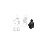 RAM Mount Μπίλια για Βάση Κινητού Μοτοσυκλέτας RAP-B-400U - Image 3
